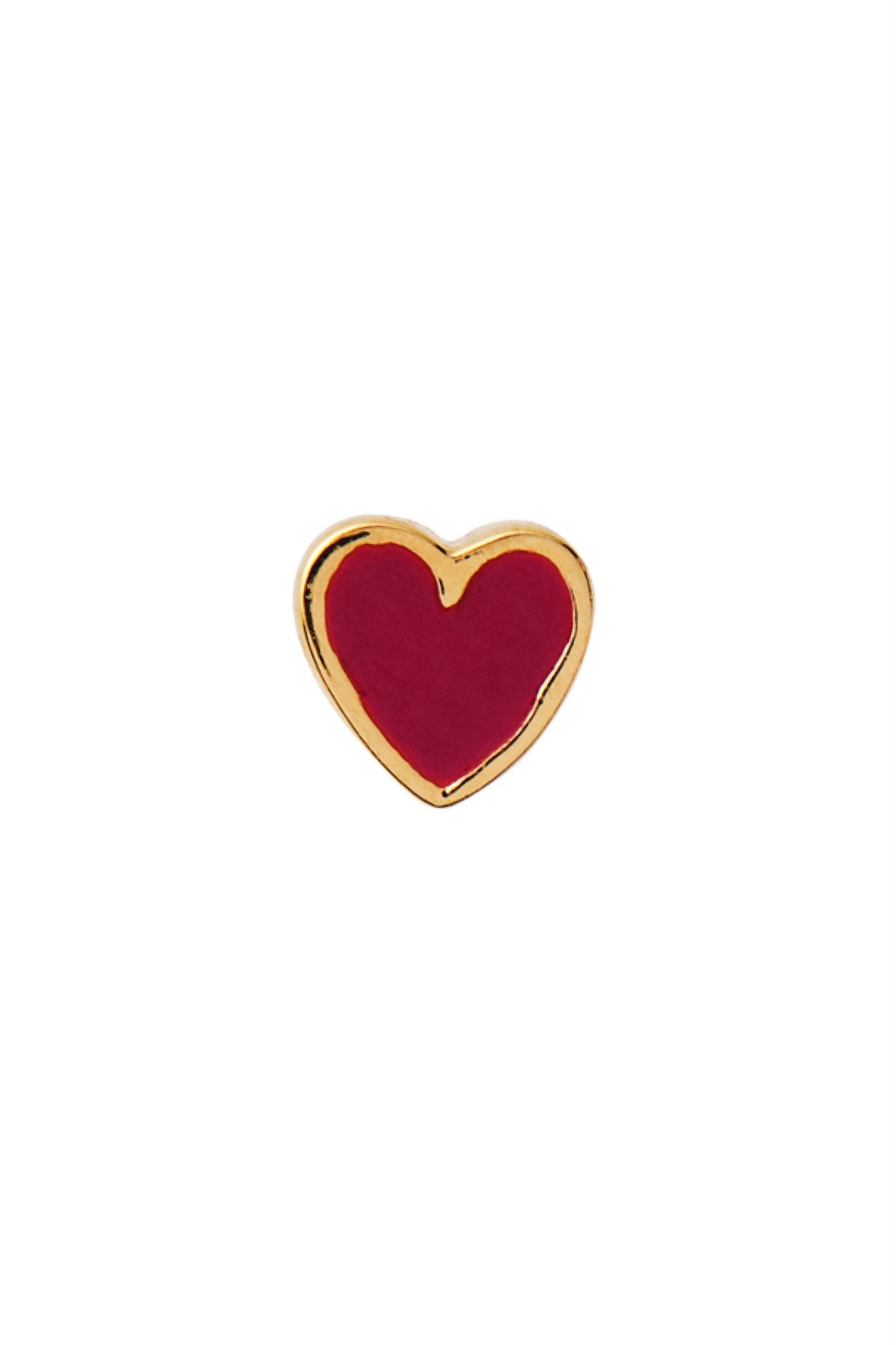 STINE A ØRESTIK - PETIT LOVE HEART WHITE GOLD main image 0