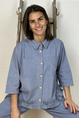 Gaspar Vigo Shirt Dusty Blue