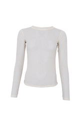 Black Colour Jessie mesh blouse creme