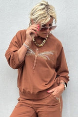 Gaspar Fanø sweatshirt brown/camel