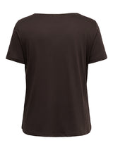 Only Carmakoma Vince T-shirt Brown