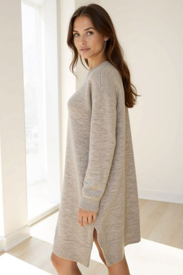 Ofeila Bea Knit Tunic Grey Melange