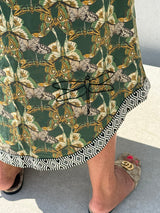 Gaspar Mumbai Butterfly print dress green