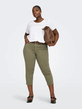 Only Carmakoma Willy Reg Capri Pant Mermaid