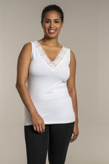 Sandgaard Oslo top with lace white