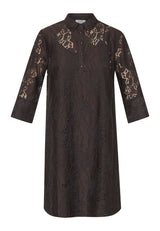 Love & Divine lace dress chocolate