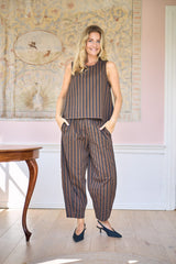 Black Colour Mallu barrel pant espresso