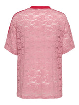 Only Carmakoma Kia lace tee romance rose