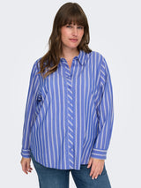 Only carmakoma Liah shirt Cloud dancer/surf