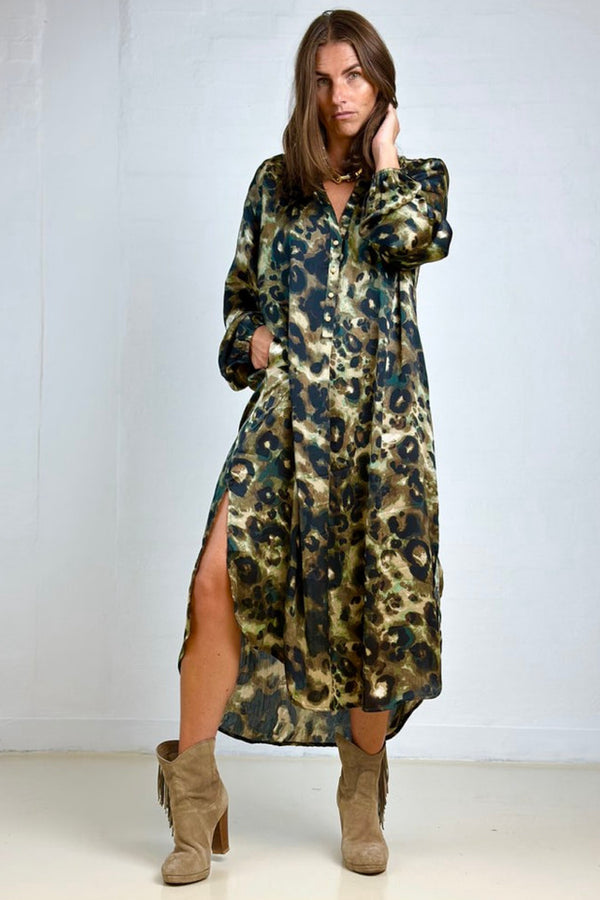Gaspar Miami Camo dress green