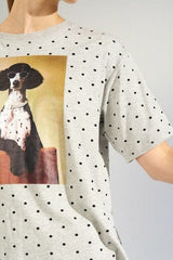 Nümph Rossa oversized t-shirt light grey melange