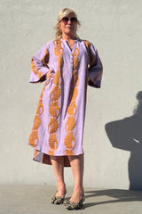 Gaspar Mumbai jaquard dress lavender