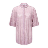 Love & Divine Love971-14 lace shirt mauve