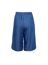 Black Colour Pueblo tencel shorts jeans blue