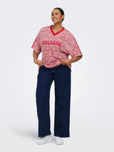 Only Carmakoma Kia lace tee romance rose