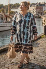 ZHENZI Livia dress petrol