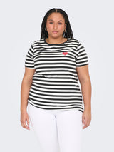 Only Carmakoma Moody t-shirt stripe