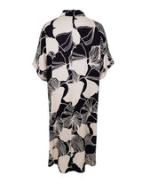 Black Colour Waterlily dress black creme