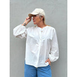 Gaspar Læsø poplin shirt white