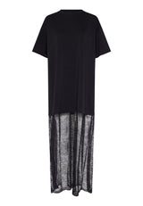 Love & Divine dress with lace skirt black