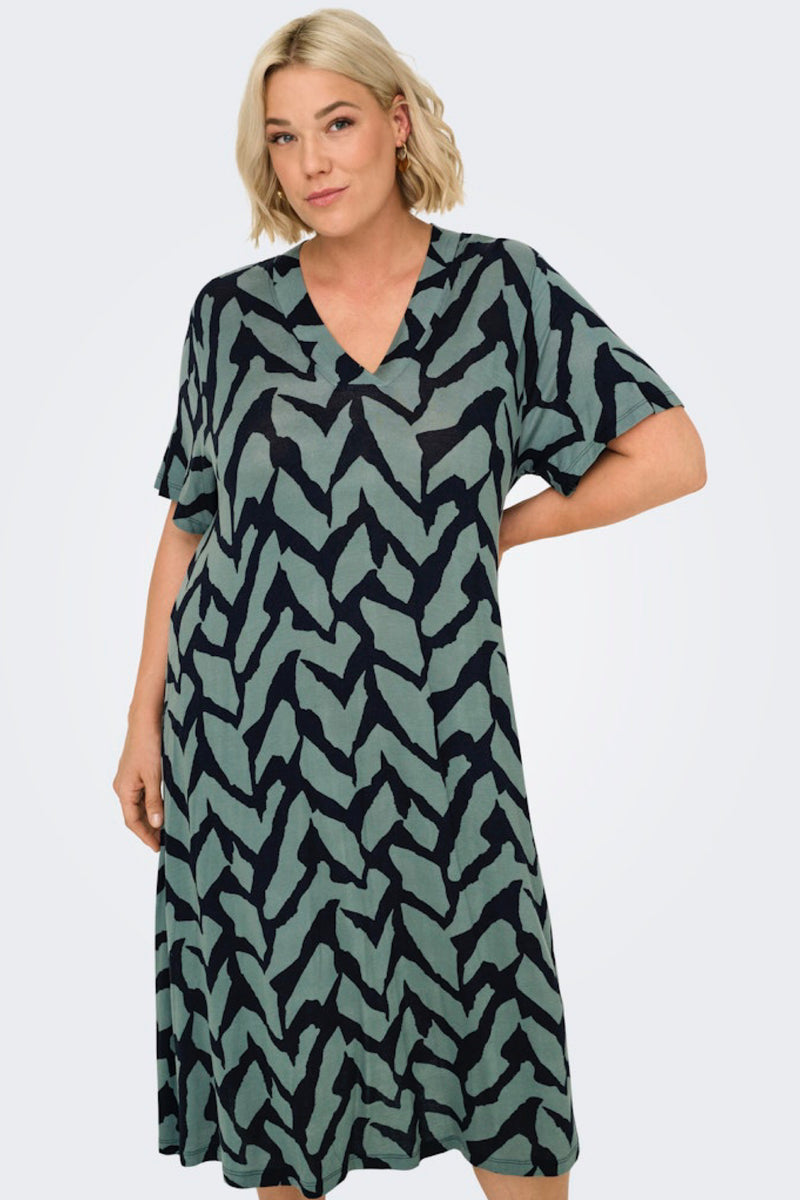Only Carmakoma Fyrla Dress green/Black