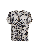 Black Colour Stella blouse malaka white