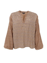 Black Colour Luna blouse Nougat multi