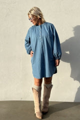 Gaspar Pisa Tunic Light Blue