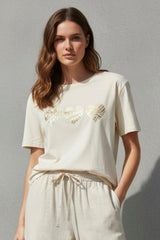 Ofelia Letti t-shirt offwhite
