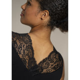 Sandgaard Oslo top with lace black