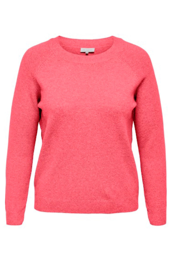 Only Carmakoma Rica knit sun kissed coral