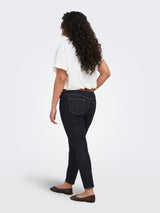 Only Carmakoma Willy reg skinny 7/8 ankl jeans dark blue denim rinse