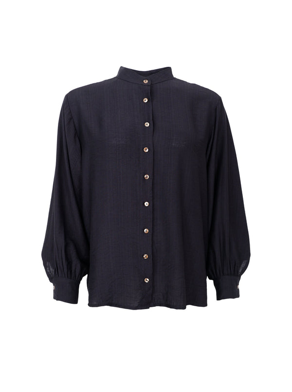 Black Colour Laurel shirt black