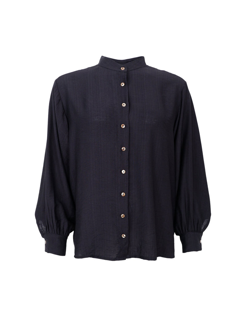 Black Colour Laurel shirt black