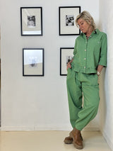 Gaspar Vigo Canvas Shirt Pistacho