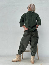 Gaspar Colorado corduroy pant bottle green