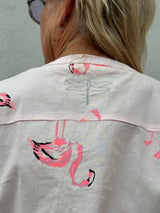 Gaspar Loule flamingo dress rose