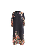 Gozzip Valdis dress black with rose fall board