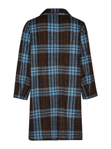 Gozzip Huld coat blue brown checks