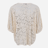 Black Colour Debbie lace blouse cream