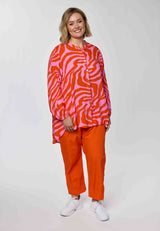 Gozzip Kristina Shirt Pink/Orange