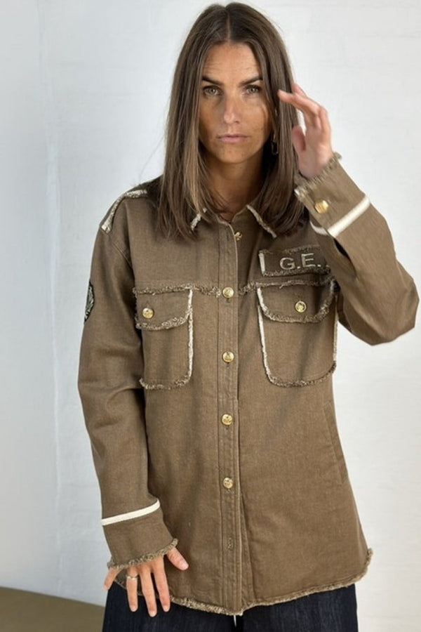 Gaspar New York jacket brown