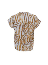 Black Colour  Luna Andrea  blouse blue zebra