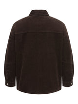 Only Carmakoma Tiggy cord shacket Ganache brown