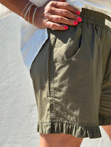 Gaspar Shorts Honolulu Frill Green