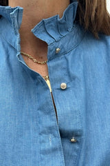 Gaspar Siena denim shirt light blue