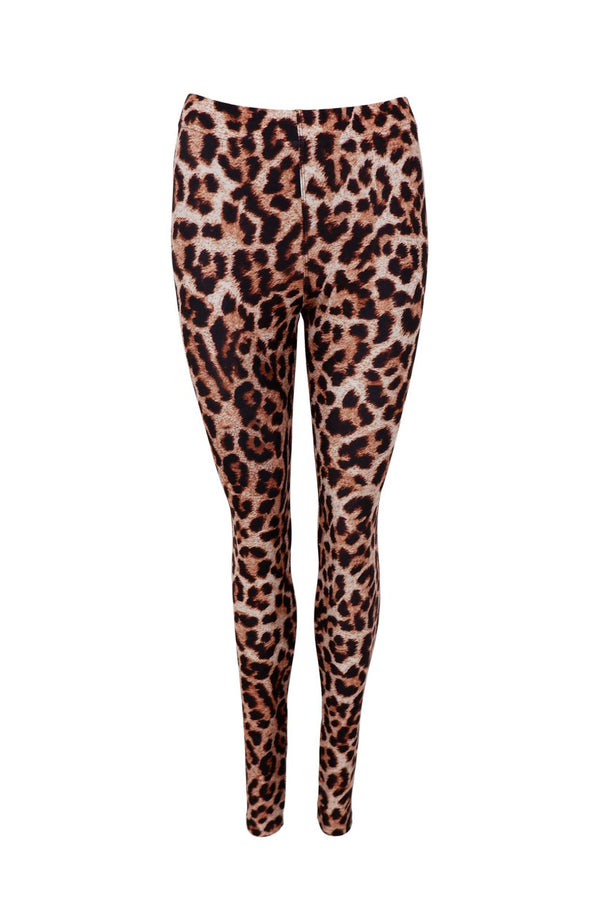 Black Colour Lynn leggings brown leo