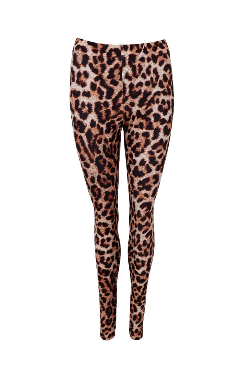 Black Colour Lynn leggings brown leo