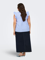 Only Carmakoma Tessa Shirt Blue