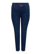 Only Carmakoma Snow stretch skinny jeans Dark blue jeans